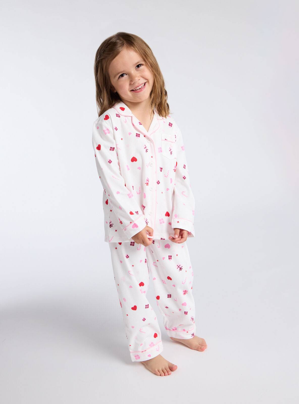 Boux Avenue Kids present fleece pyjamas in a bag - Ivory Mix - 5-6
