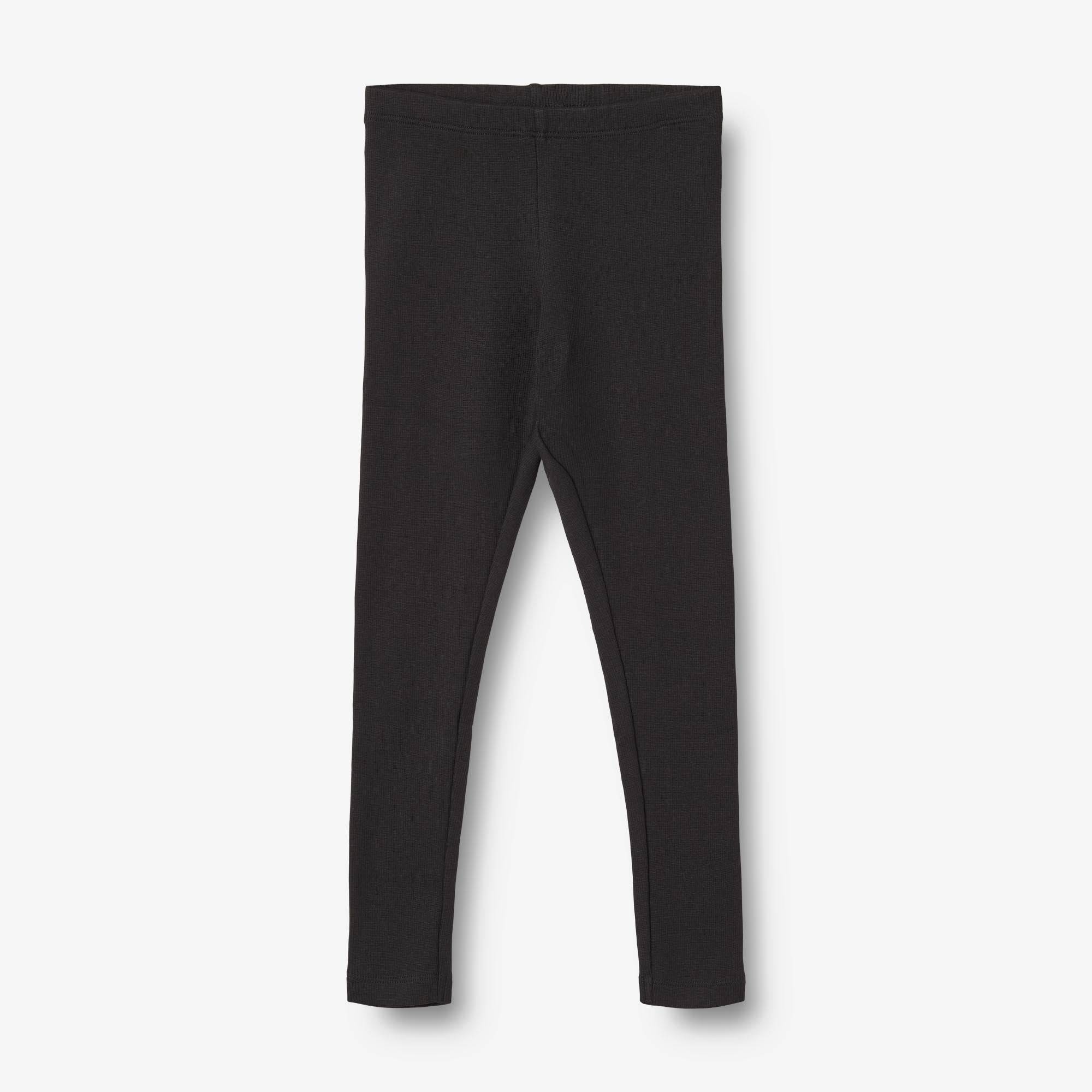 WHEAT® - Rib Leggings Maddy - black - Str 134/9 år.