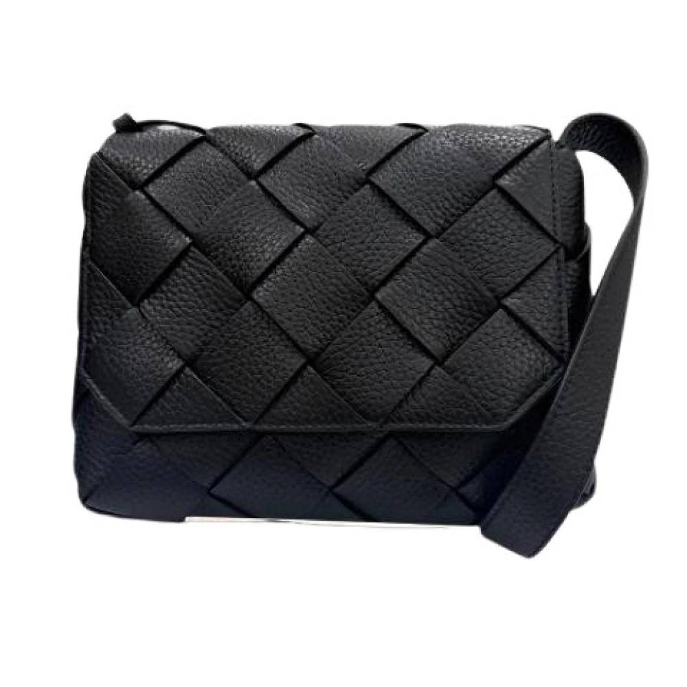 Bottega Veneta Vintage Pre-owned Laeder skuldertasker - Vintage - Dame - Sort - ONE SIZE - Uld