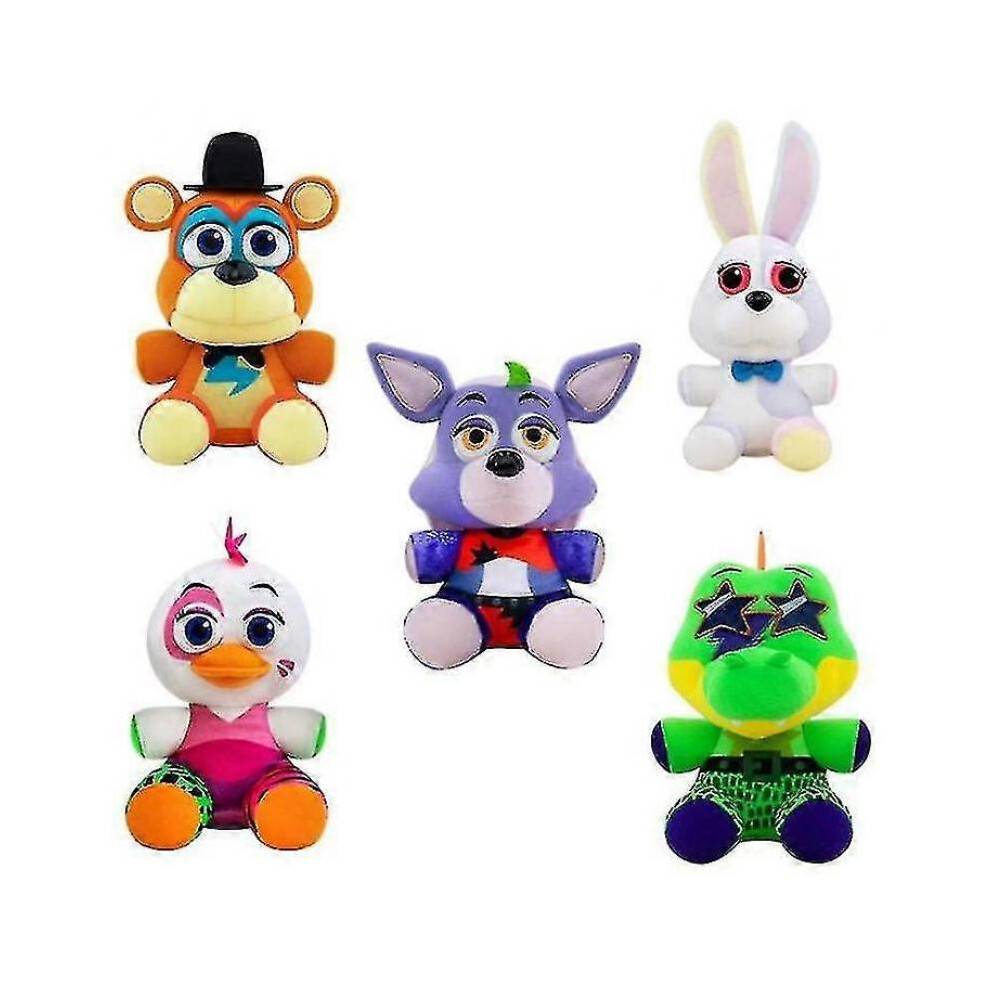 (montgomery gator) Fnaf Five Nights At Freddy's Security Breach Plush Doll Toy 20cm-1