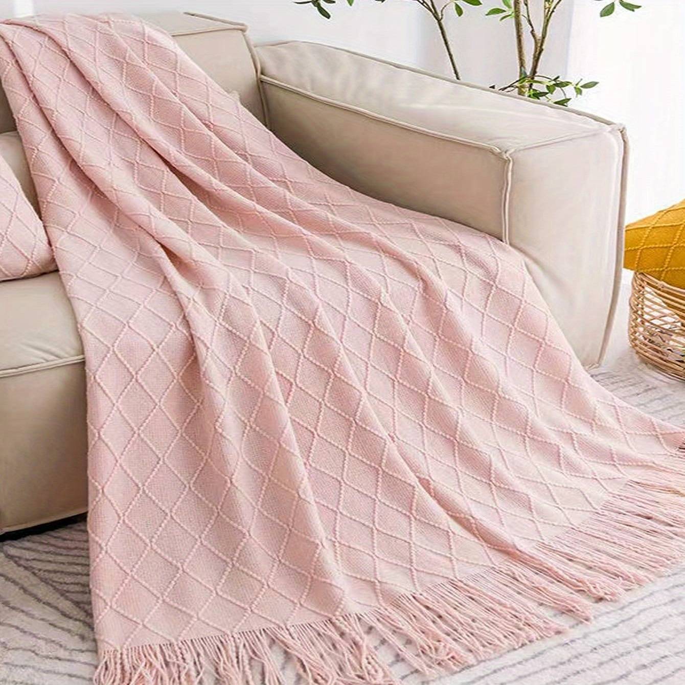 Nordic Style Solid Color Blanket