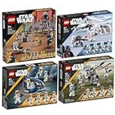 Lego Star Wars Set: 75372 Clone Trooper & Battle Droid Battle Pack, 75359 Clone Trooper 332. Kompanie Battle Pack, 75345 501st Clone Troopers Battle Pack & 75320 Snowtrooper Battle Pack