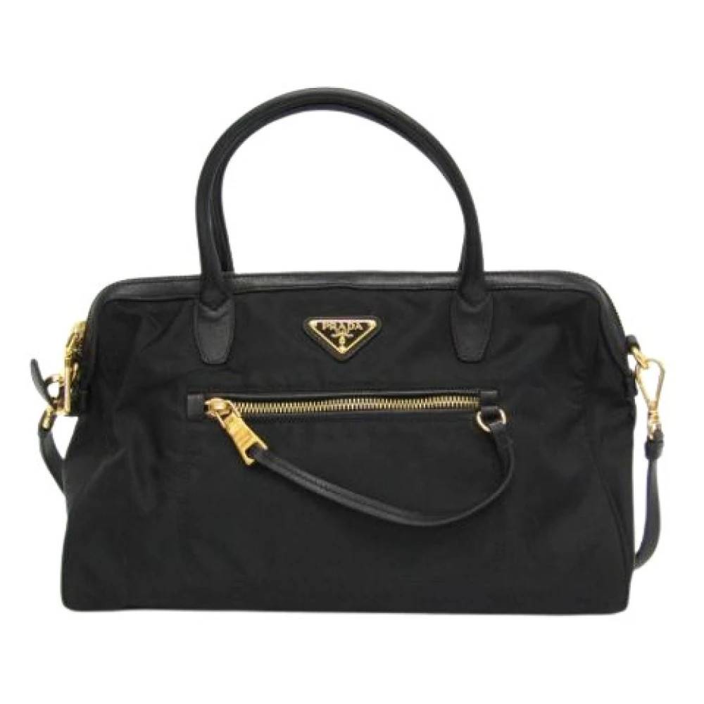 Prada Vintage Pre-owned Tessuto Bl0627 Håndtaske - Vintage - Dame - Sort - ONE SIZE - Uld