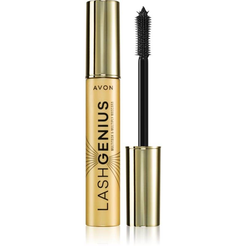 Avon Lash Genius Multitask & Multiply Volumen, krøller og definerende mascara 5-i-1 Skygge Blackest Black 10 ml - 10 ml