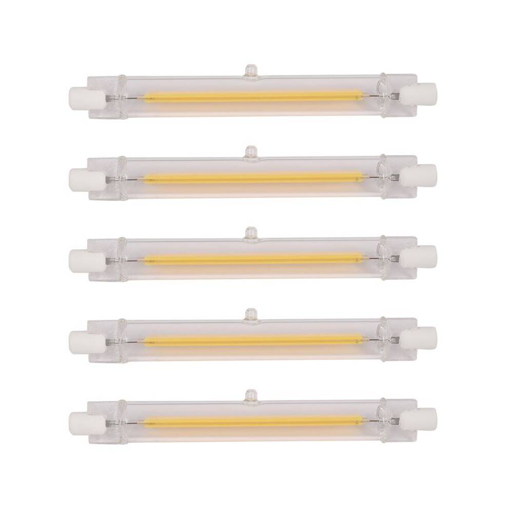 5X Dimmable R7S Led Cob 10W 118Mm Led Light Bulbs Replace Halogen Lamp-Warm White Light 220V