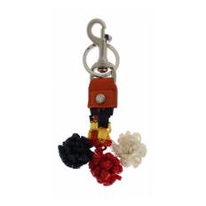 Dolce & Gabbana, Accessoarer, Dam, ONE Size, Läder, Siciliansk Raffia Nyckelring
