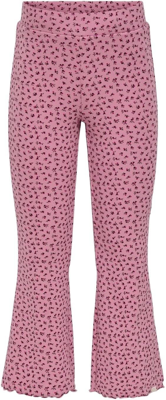 Only Mini Kmgtrinny Life AOP Flared Leggins V Str 92 Piger - Foxglove/aw Disty Flower Bukser Denim hos Magasin.