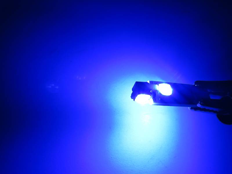 LED Positionslys, 4xSMD 24V - W3W / W5W - Blå
