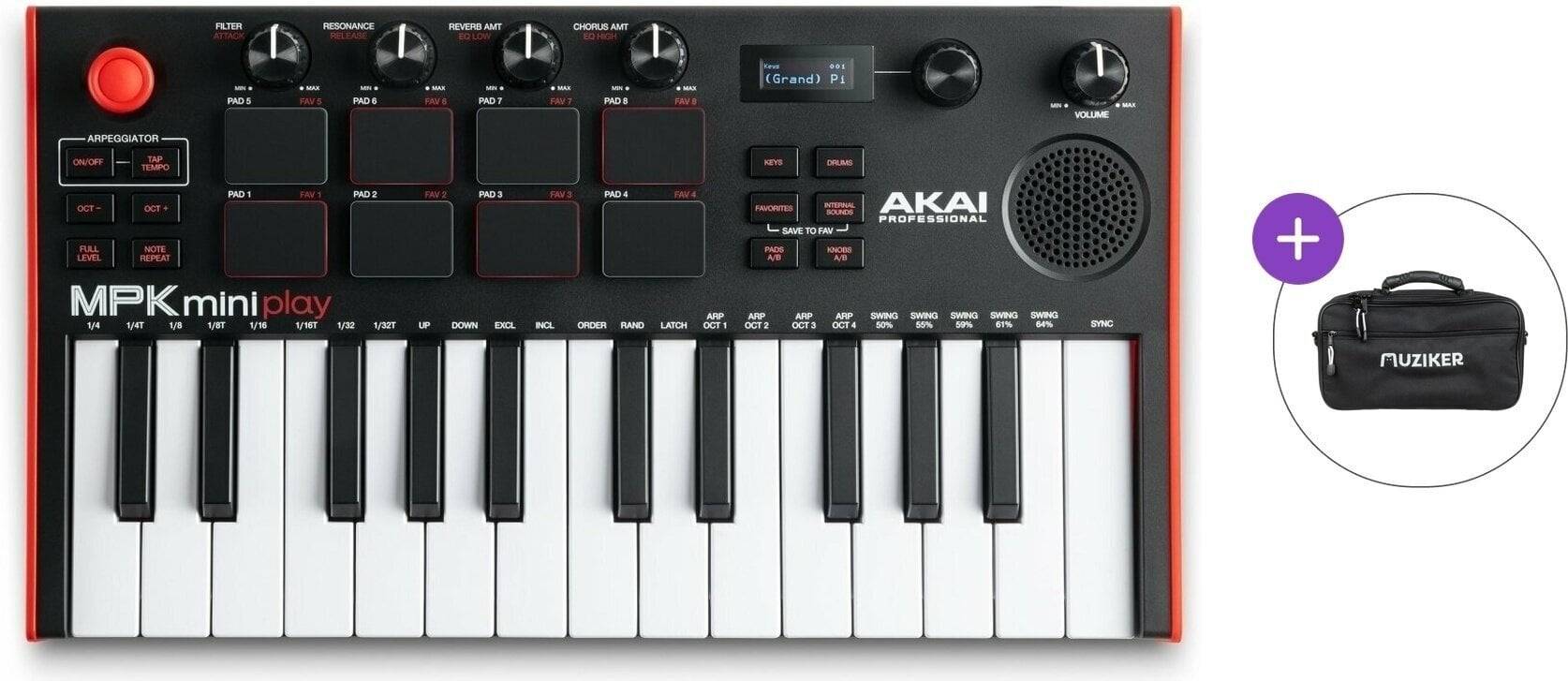 Akai MPK Mini PLAY MK3 Basic SET Master-Keyboard