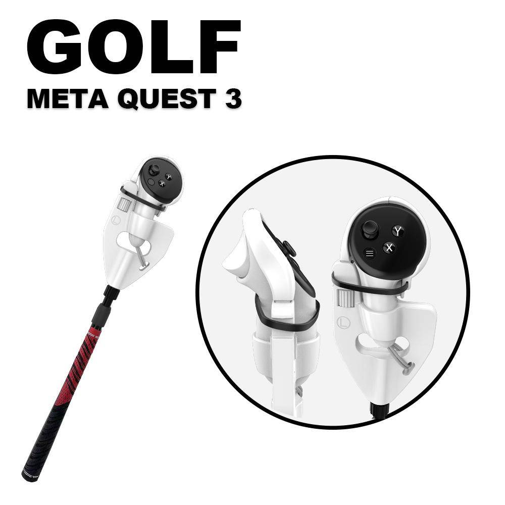 VR Golf Club Handtag Attachment För Meta Quest 3/Pro Controller Tillbehör för Golf+ Golf5 eClub, Förbättra VR Game Experience