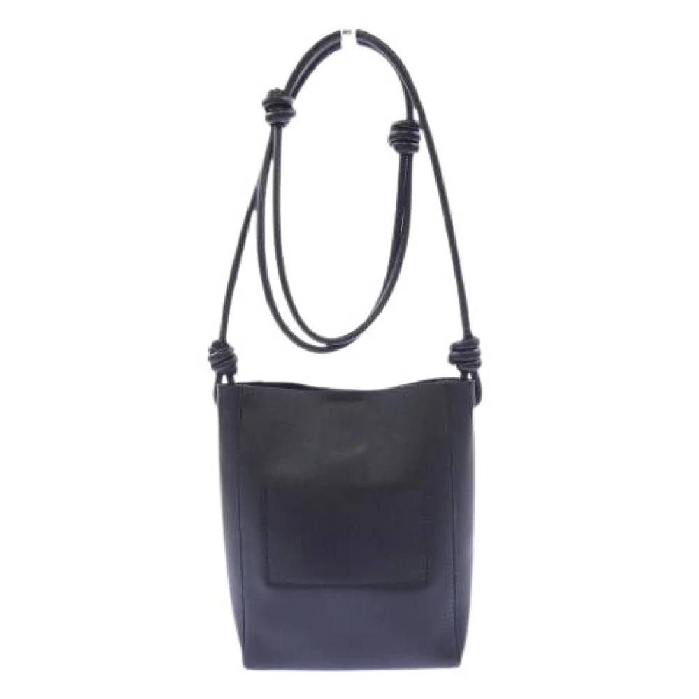 Jil Sander Pre-owned Pre-owned Giro Kalveskind Skuldertaske - Vintage - Dame - Blå - ONE SIZE - Uld
