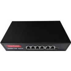 4*10/100/1000Mbps Port PoE Switch 48V Built-in Power 52W Ethernet Switch For IP Camera & Wireless AP Internet Switches