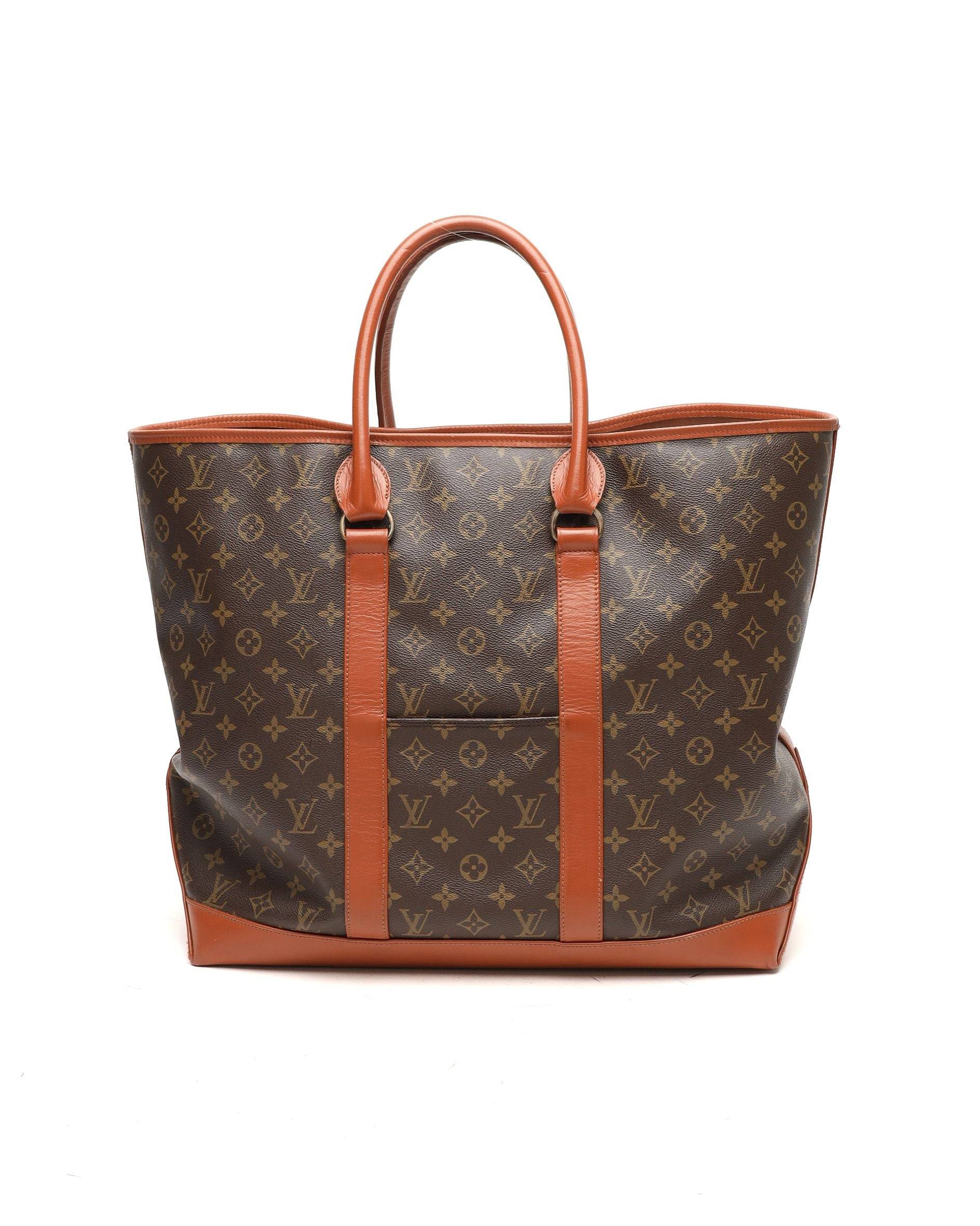 Louis Vuitton Monogram Sac Weekend Tote Bag - Brown - One Size
