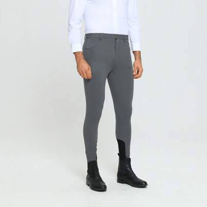Ridbyxor i silikon, mjuka och andningsbara läderchaps i full längd, unisex ridbyxor - Grå (L,M,S,XL,XS,XXL,XXS)