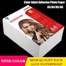 135g/150g självhäftande fotopapper bläckstråleskrivare fotopapper a3/a4/a5/a6 fotoklister pastabelt vattentätt högblank fotopapper - 135g / A6