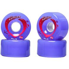 Chaya Big Softies Rulleskøjte Hjul Side By Side 4-Pak (65mm - Clear Purple)