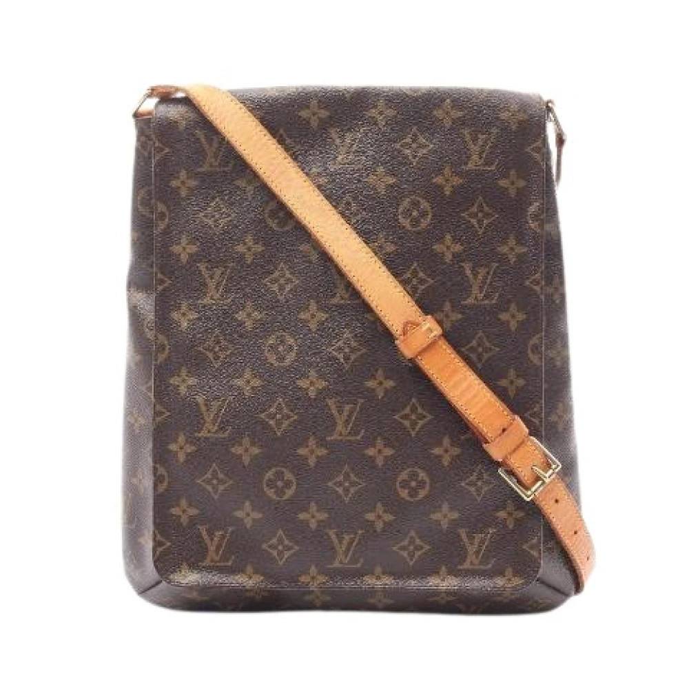 Louis Vuitton Vintage Pre-owned Musette Monogram Coated Canvas Skuldertaske - Vintage - Dame - Brun - ONE SIZE - Uld