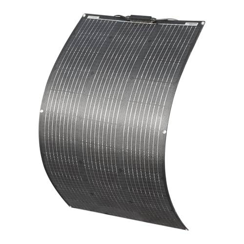 Flexibel Solcellsmodul 100W ETFE Solpanel Monokristallin Solcell Solcellspanel 24V/12V Solcellsladdare Solsystem, för off-grid system/portabel kraftstation/båt/tak/laddning/balkong