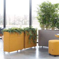 Rumsafskærmer Plant Divider, Størrelse Small, Farve Brun (61011), Hjul Sorte