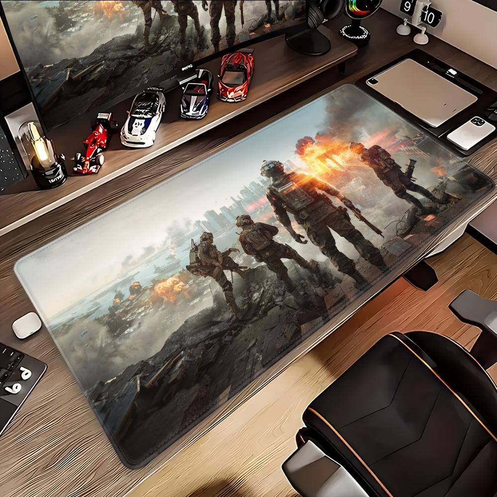 Battlefield 6 Musmatta Skrivbordsmusmatta Söt HD Skrivbordsmatta Utökad Speltangentbordsmatta Stor 100x50cm XXL Spelarmusmatta