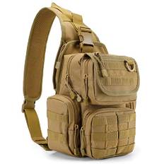 G4Free taktisk bröstväska, militär, axelväska, bröst, sling, pack, molle armé, crossbody-väska, militärväska, axelväska, enkel rem, ryggsäck för resor, vandring, camping, vandring