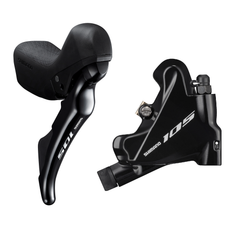 Shimano 105 R7000 ST-R7020+BR-R7070 Skivbromsset inkl. växelreglage Bak
