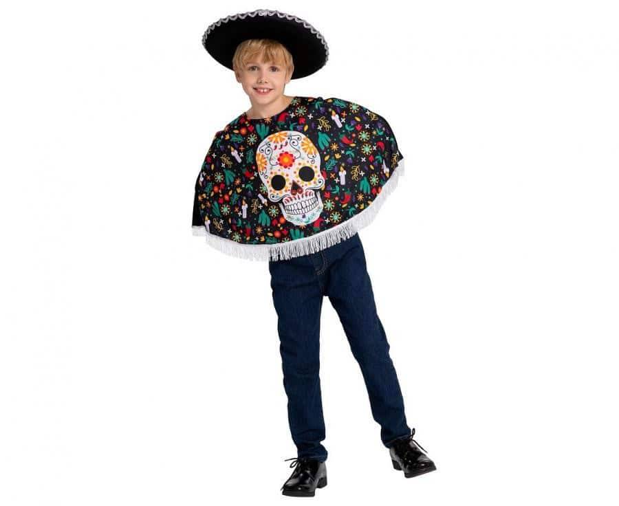 Halloween Day of the Dead-dräkt 110/120 cm