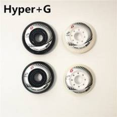 [ 72mm 76mm 80mm ] hyper +g inlines skridskor hjul 84a + grepp frihet betong rullskridskor rodor för seba hög hv kol - Grön 76mm