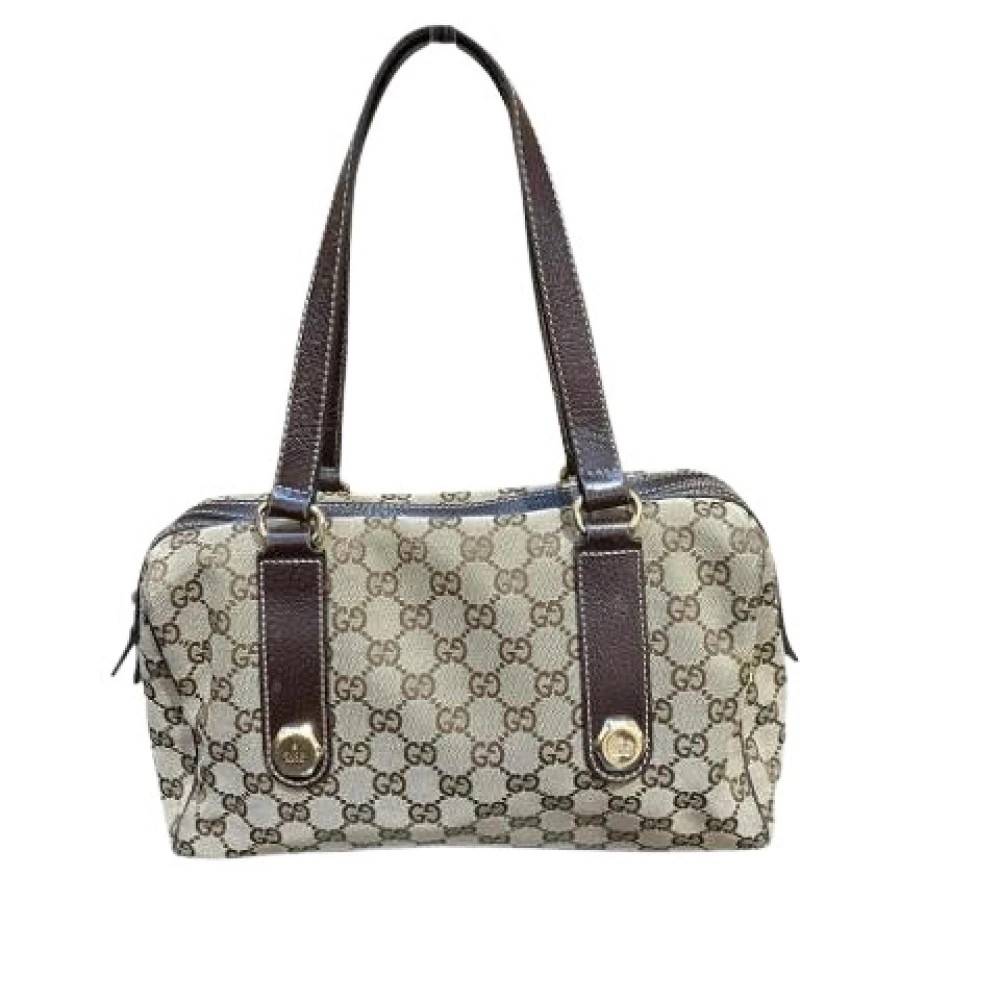 Gucci Vintage Pre-owned Canvas gucci-tasker - Vintage - Dame - Beige - ONE SIZE -