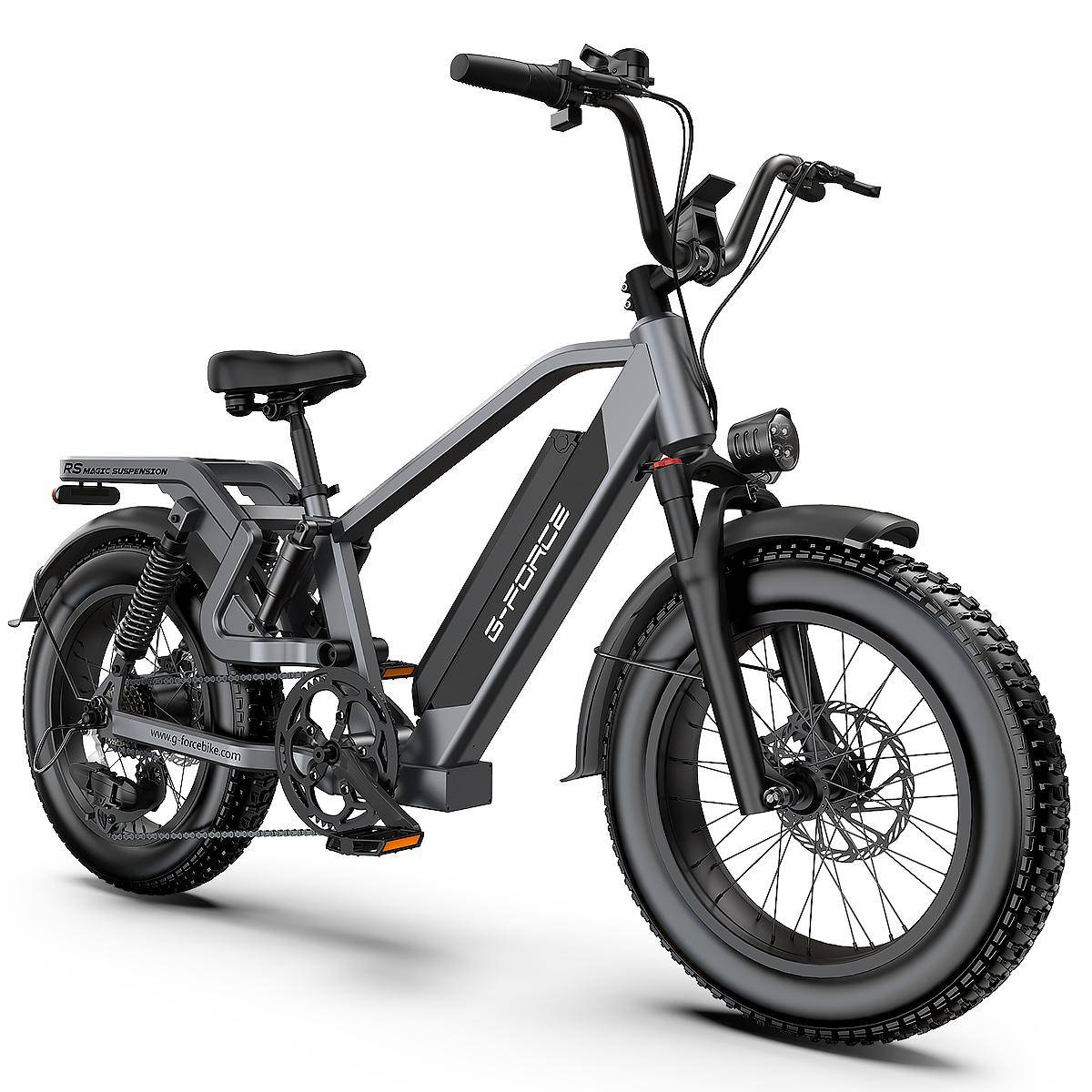 G-FORCE RS Full Suspension Electric Bike, 48V 15Ah Removable Battery
