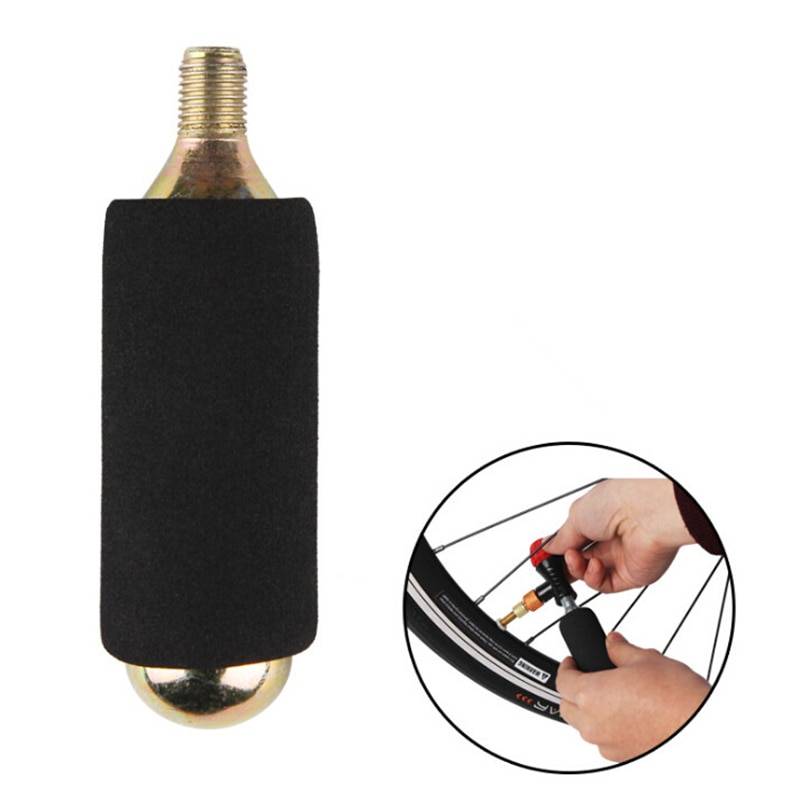 1pc cyklar co2 patron svampskydd luftpump hylsa skydd för 16 g co2 inflator cykel pump frostskyddscykel tillbehör