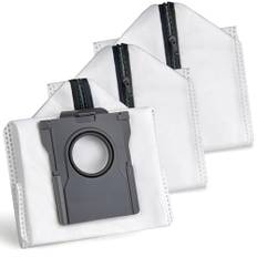 Återanvändbara ersättningspåsar för Dreame X40 Ultra/X50 Ultra/L10s Ultra Gen2/L10s Pro Ultra/L20 Ultra/L40 Ultra/L50 Pro Ultra/E30 Dammsugare, Tillbehör med dragkedja (3 delar)