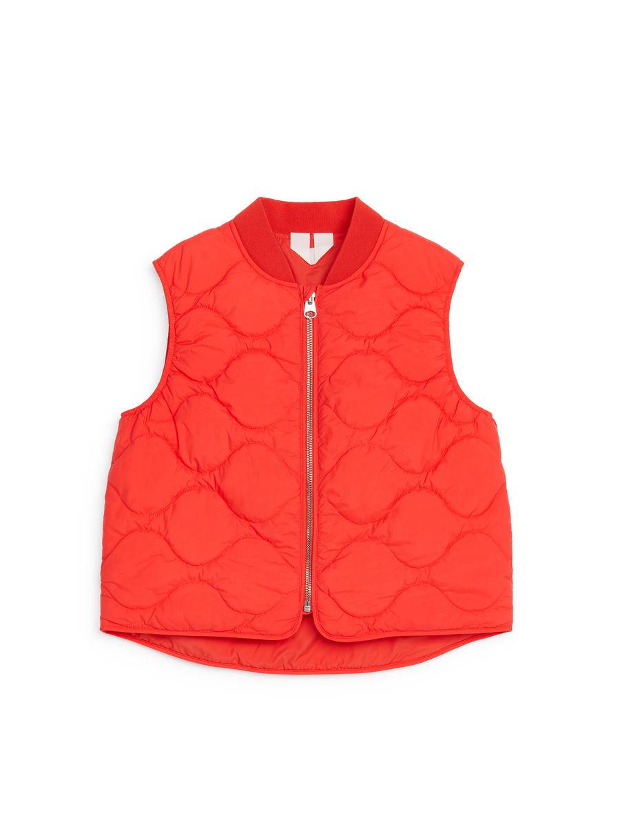 ARKET Quilted Vest -Beige, 110/116