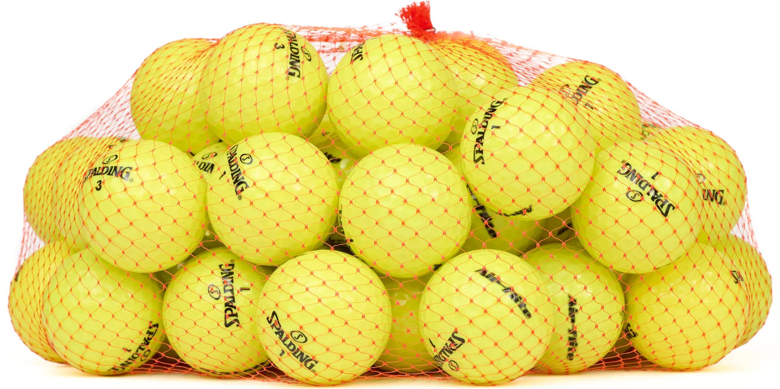 50 Spalding Air-Flite Golfbälle, yellow