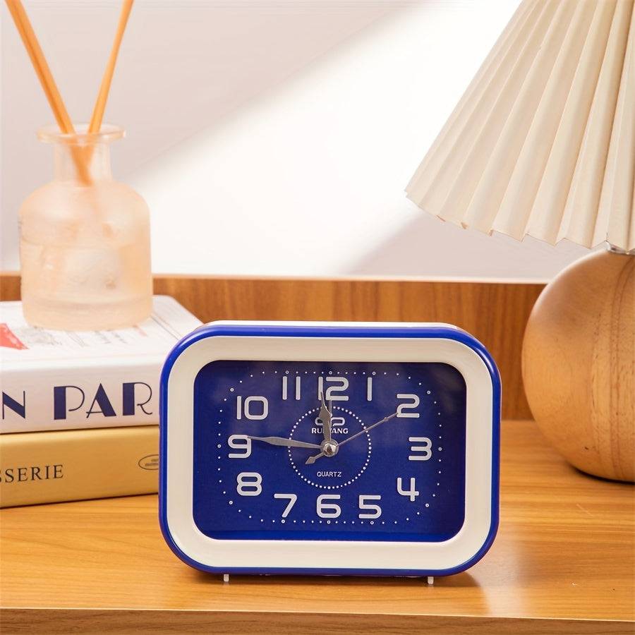 TimeCharm Klocka - Retro Färgglad Väckarklocka med Design - Blå