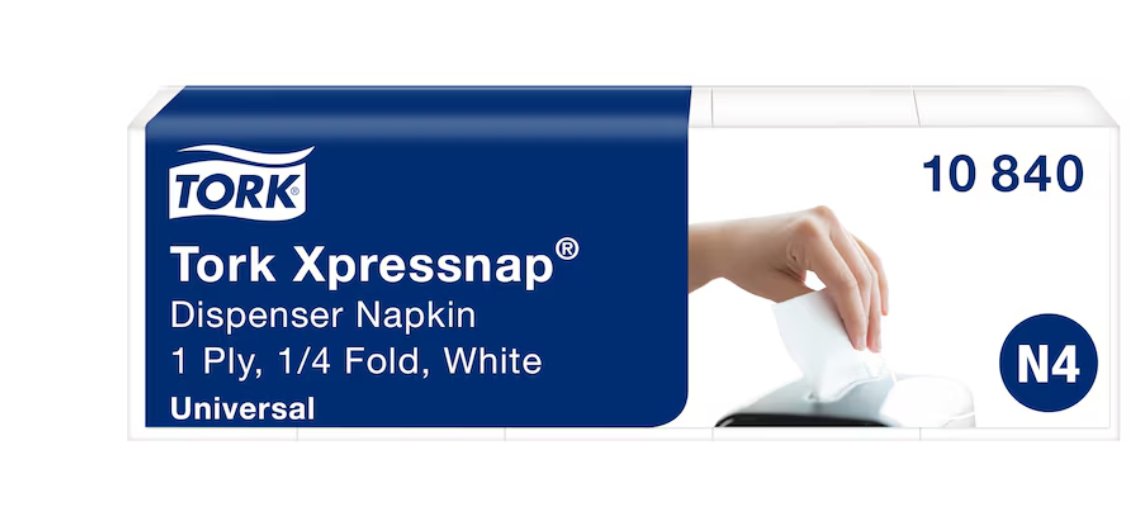 Dispenserservett Tork Xpressnap N4 Universal 1-lags 9000st/förpackning