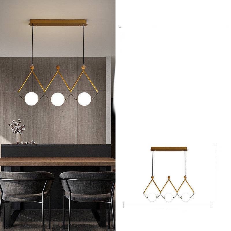 Creative Personality Dining Table Bar Taipei European Living Room Lamps - 3heads gold