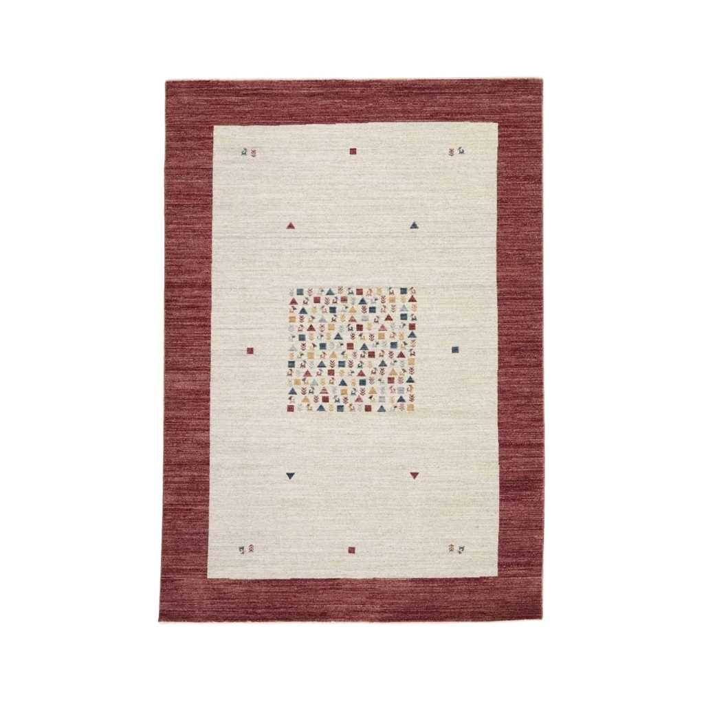 Rezas Everyday Gabbeh Gulvtæppe 170 x 240, Red White.