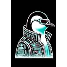 Cyberpunk Penguin Notepad | Futuristic Synthwave Notebook for Cyberpunks: 6x9 Notes, Notebook, Journal Notepad, Diary 110 Pages