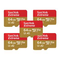 Sandisk Extreme Microsd/sd-card 170/80mb 64gb + Adapter #kit 64gb Microsdxc Uhs-i