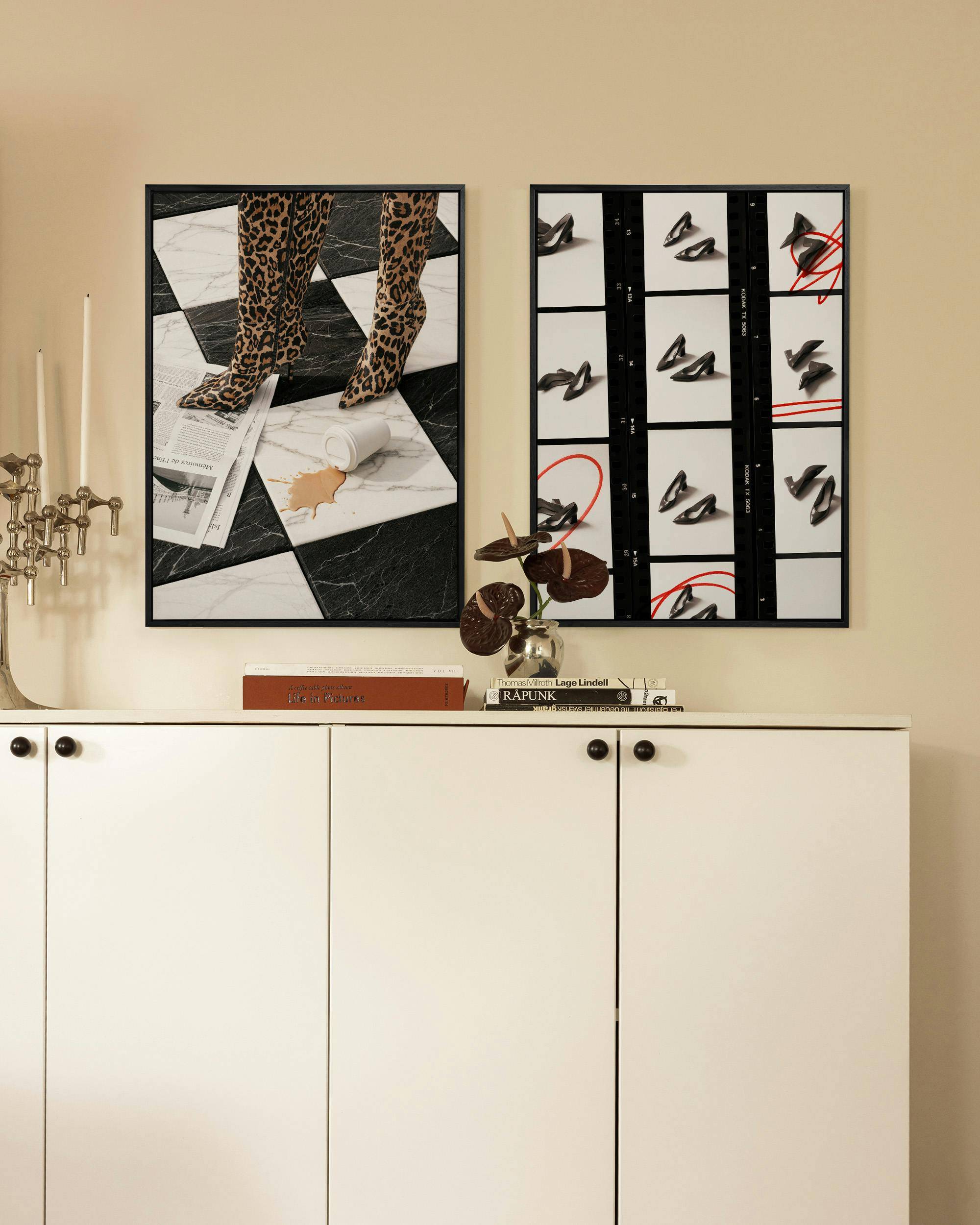 Chic Happens Canvas set (70x100 cm - Mörk ekram)