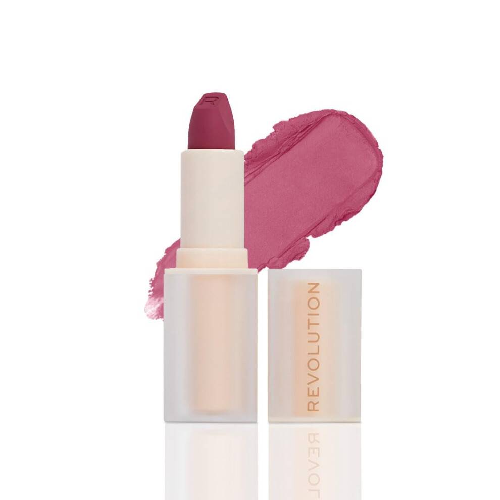 Revolution Beauty, Lip Allure Mjuk Satinläppstift, Högpigmenterad & Smudge Proof, Långvarig Krämig Satinfinish, Innehåller Vitamin E, Berry Boss