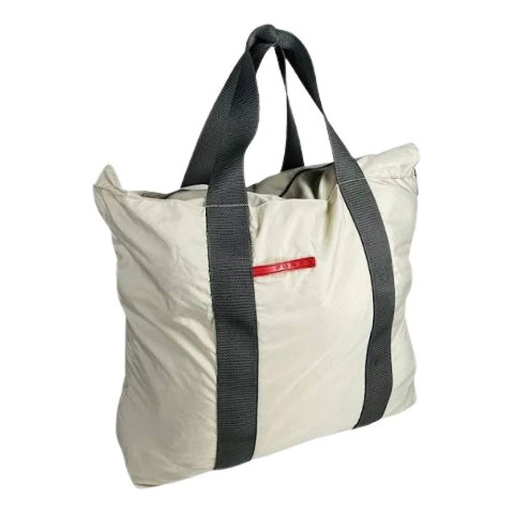 Prada Vintage Pre-owned Vintage Tote Bag - Vintage - Dame - Hvid - ONE SIZE -