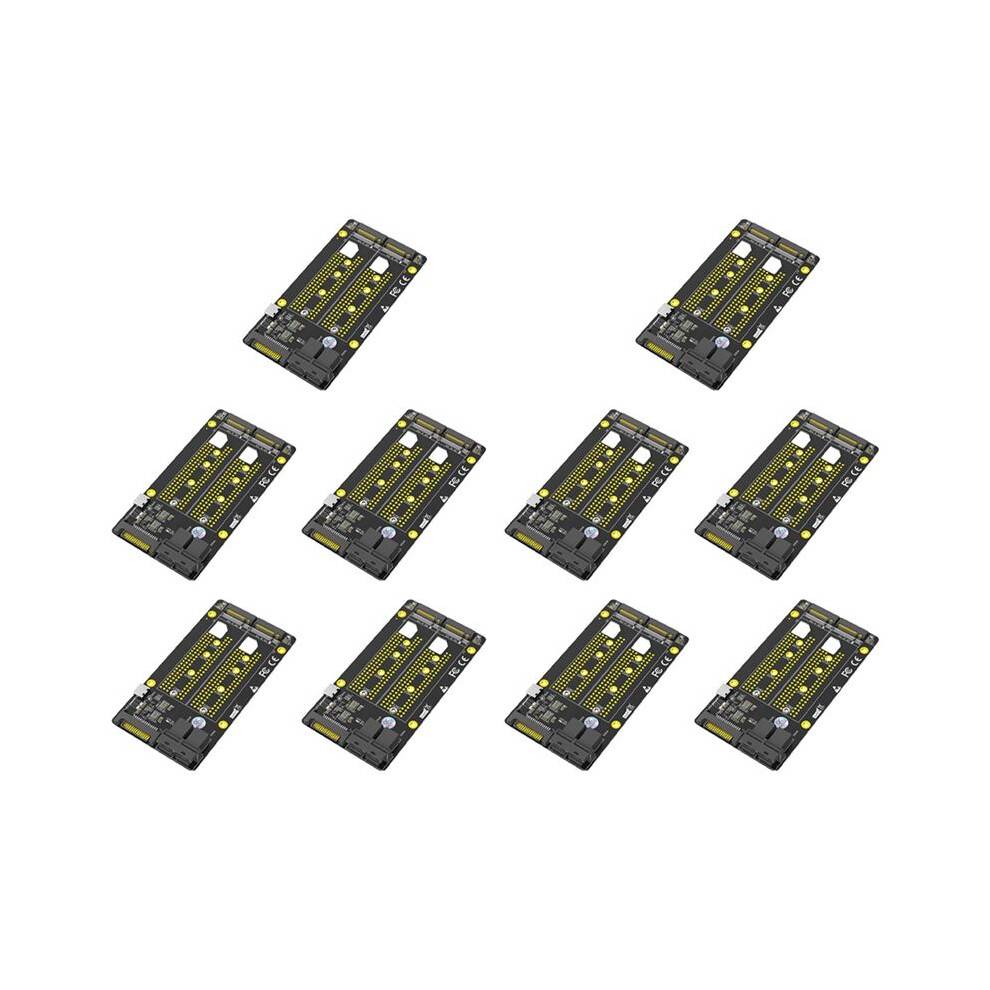 10X New Version Dual M.2 NVME SSD to Dual SFF-8643 Adapter