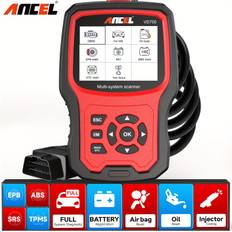 TEMU Ancel Vd700 Scanner With 8 Special Functions Fit For Vag For Vw Seat Vehicles Code Reader Oil Tpms Epb Tps Reset Injector Steering Angle Learn Dpf Scan Tool, Without Battery