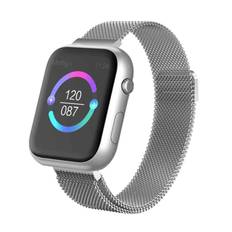 Sundheds og Fitness Monitor Vandtæt (Rustfrit stål armbånd) - Sølv