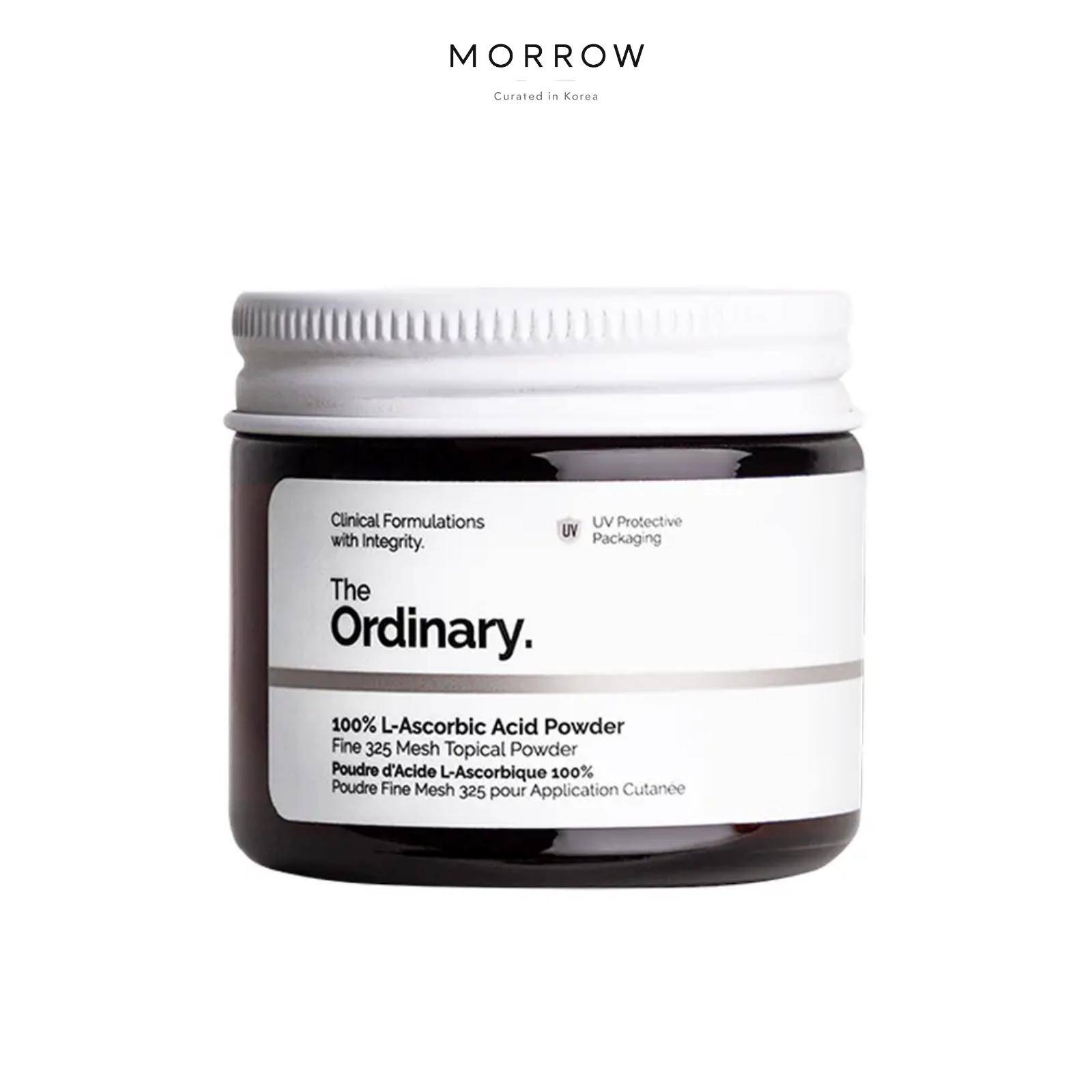 [The Ordinary] 100% L-askorbinsyrapulver Uppljusande C-vitamin Ansiktsvård 20g