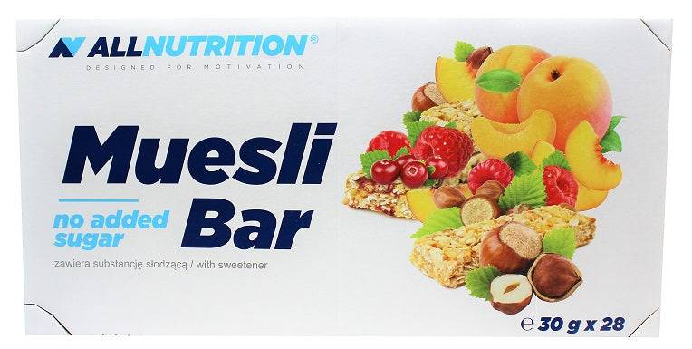 Allnutrition - Muesli Bar, Apricot - 28 Bars (KORT DATUM 2026-06-30)