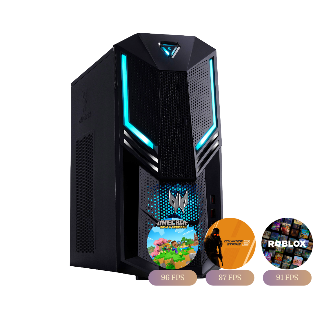 Gaming Desktop / Acer Predator PO3-600 / GTX 1650 4GB / Intel i5 - 9400F/ 8GB DDR4 (2666MHz) / 256GB NVMe