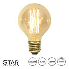 3,7W LED-lampa E27 G80 Vintage Gold Ø8cm